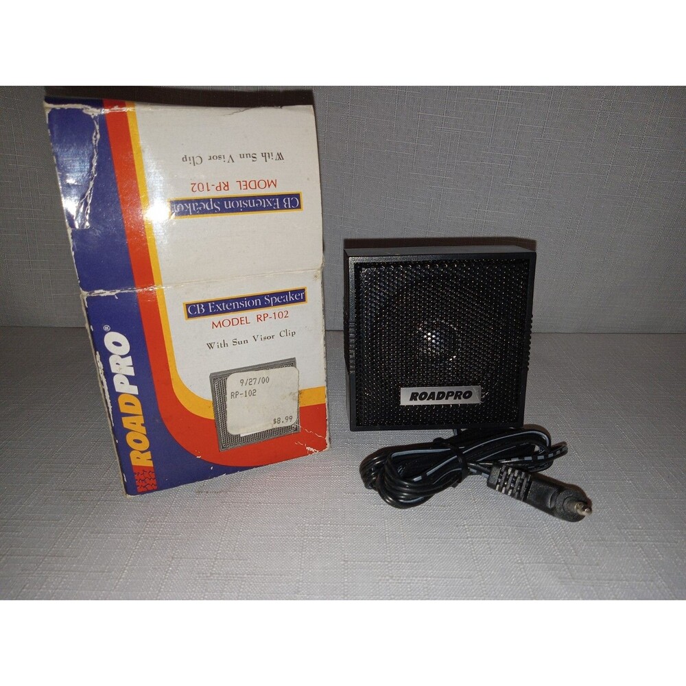 Roadpro RP-102 Cb Radio Extension Speaker 2.5", 8 Ohms, 5 W, W/ Visor Clip 6 Ft.